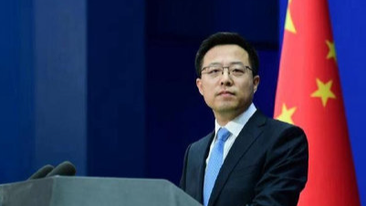 赵立坚：台湾是中国的一个省哪来的什么总统？
