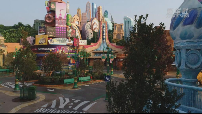 全球首个“疯狂动物城”园区在上海迪士尼试运行