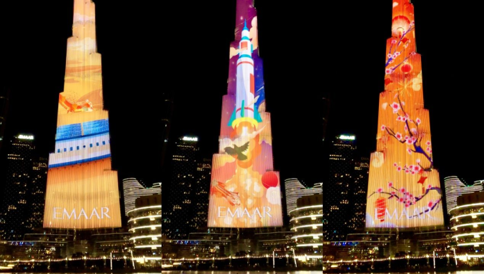 龙腾盛世！总台新春灯光秀连续第五年点亮世界最高楼